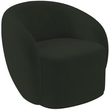 Imagem de Poltrona Decorativa Para Sala De Estar Living Gliese K01 Veludo Verde