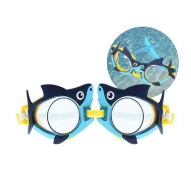 Imagem de Óculos de Natação Infantil Tubarão – Máscara de Mergulho para Crianças com Vedação Antivazamento – Confortável, Ajustável e Divertido