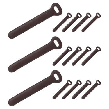 Imagem de PATIKIL 15 peças de puxador de zíper de couro, 6,6 cm de substituição, extrator de zíper, mochila, deslizadores de bagagem, malas, bolsas, carteiras, jaquetas, casacos, abas de puxar, marrom escuro