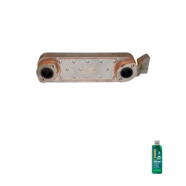 Imagem de Kit Radiador Óleo OM366 3661800865 + Aditivo Radiador RADIEX R1882 Verde