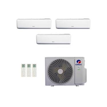 Imagem de Ar-Condicionado Multi Split Inverter Gree 30.000 (2x Evap HW 9.000 + 1x Evap HW 12.000) Quente/Frio 220V