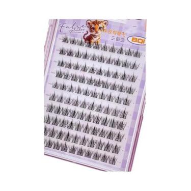 Imagem de Cílios Postiços Naturais Autoadesivos Sem Cola Com Grande Capacidade, 