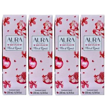 Imagem de Aura by duques body splash flor de roma 200ml 4 unidades + brinde