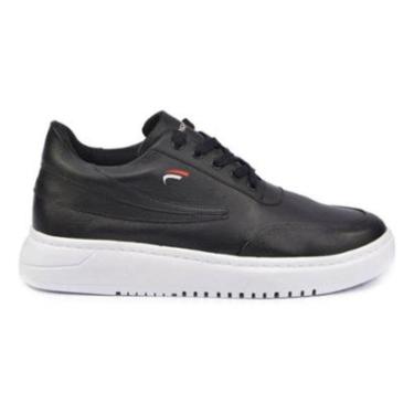 Imagem de Tênis Masculino Casual Sneaker Couro Sola Alta-Masculino