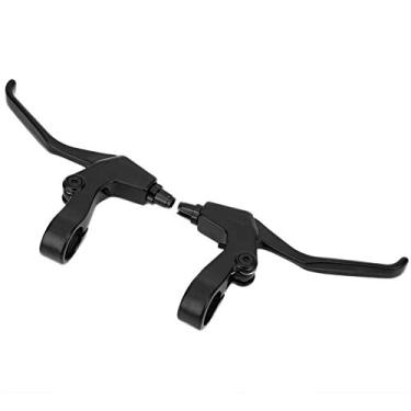 Imagem de KIMISS Alavanca de Freio de Bicicleta Dobrável Em Liga de Alumínio MEROCA para Bicicletas de Montanha - Ajustável, Leve e Fácil de Instalar, Cabe Em Guidão de 22,2 Mm, Disponível Em Preto, Preto (#1)