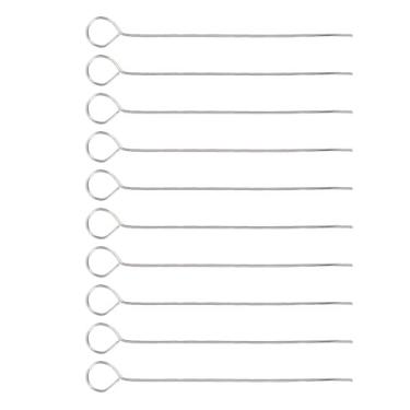 Imagem de GLOGLOW Loop Labs 10 Pacotes de Alças Inoculantes Reutilizáveis ​​de 5 Mm, Alças de Fio de Microbiologia de Aço Inoxidável Esterilizáveis ​​para Cultura Celular, Laboratório, Sala de Aula e Projetos