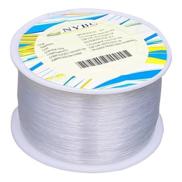 Imagem de Fio de Nylon NYBC 0,30mm Transparente Rolo 1150m para Artesanato, Bijuterias, Costura, Pesca Leve, Encadernação e Projetos DIY