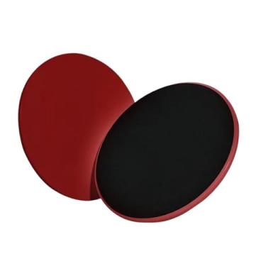 Imagem de oshhni Conjunto de 2 Discos Deslizantes Compactos para Exercícios de Core, Ideais para Casa, Academia e Treinos em Grupo, Vermelho