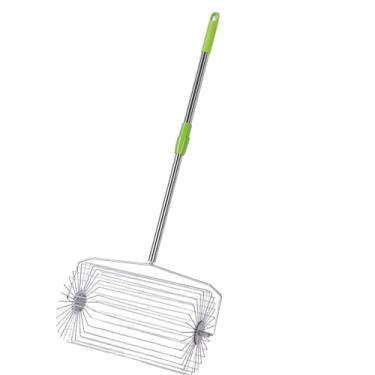 Imagem de Luocute Seletor de Bolas de Tênis, Rolo Coletor de Pickleball de Aço Inoxidável para Coletar Bolas de Tênis Sem Dobrar, Alça Ergonômica Com Design Telescópico para Várias Superfícies de (L)