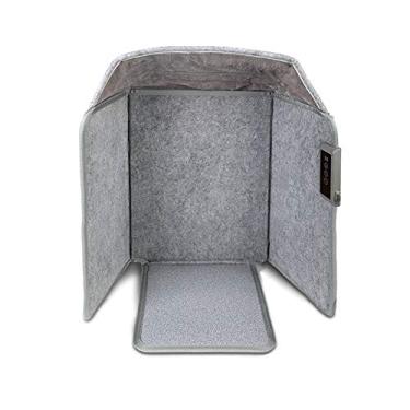 Imagem de Aquecedor de Pé Elétrico Plegável para Escritório Abaixo da Mesa Doméstico Portátil Pernas Aquecimento Silencioso Desligamento Automático Couro Condut