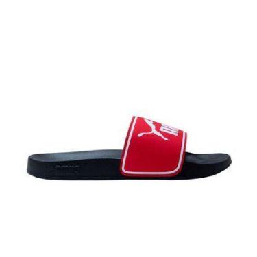 Imagem de Chinelo puma slide leadcat 2.0, Preto, Vermelho, 38