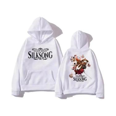 Imagem de Moletom Unissex Hollow Knight Silksong De Manga Longa Com Capuz Casual