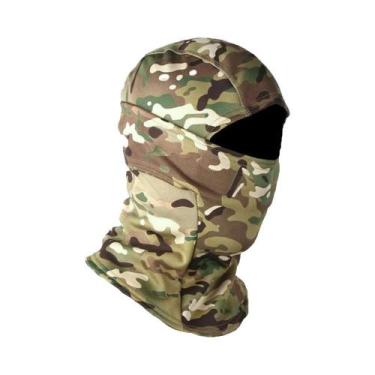 Imagem de Balaclava De Inverno Camuflada Em Fleece Polar, Máscara Facial Complet