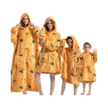 Imagem de Moletom Feminino Oversized Com Capuz De Sherpa, Quente E Aconchegante,