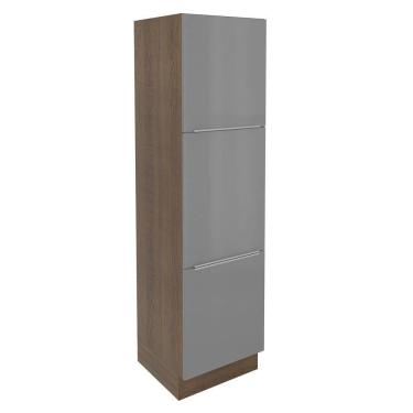 Imagem de Paneleiro Madesa Lux 60 Cm 3 Portas Rustic/cinza
