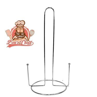 Imagem de Porta Papel Toalha De Mesa Aramado Cromado 2 28X13,5