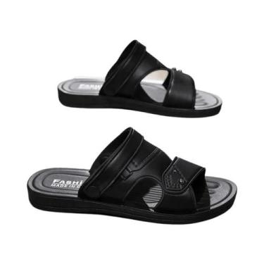 Imagem de Sandálias De Couro Masculinas Para O Verão, Confortáveis E Casuais, Ca