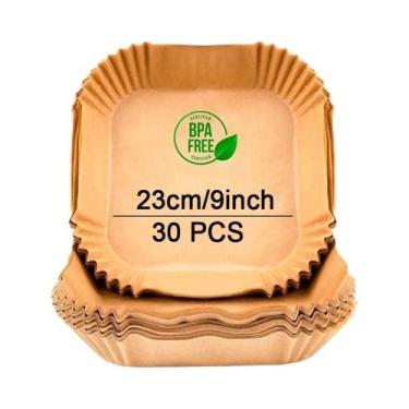 Imagem de Forros De Papel Descartáveis Grandes Para Fritadeira De Ar (Air Fryer)