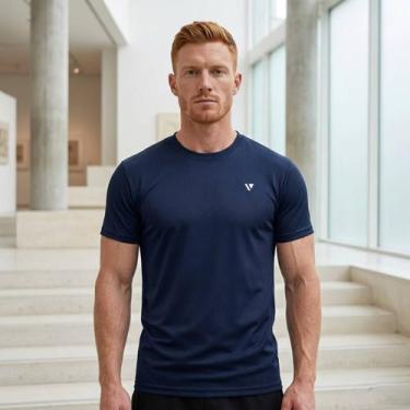 Imagem de Camiseta Masculina Voker Dry Fit Esportiva Proteção UV Tecido Respiráv