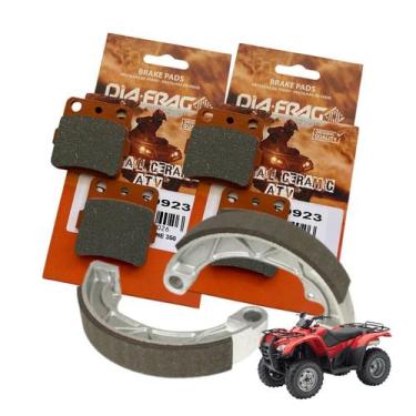Imagem de Pastilhalona De Freio Quadriciclo Fourtrax Trx350 E Trx420 Kit Complet