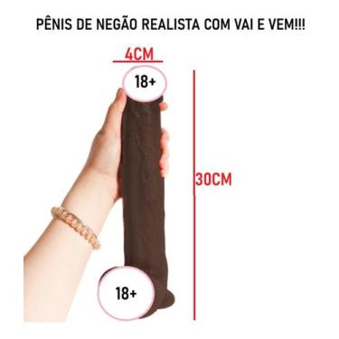 Imagem de Vibrador 30cm Recarregável Vários Modos de Vibração, Movimento Vai e V