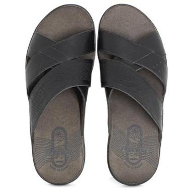 Imagem de Sandália Masculina Freeway Casual Canastra2 Couro Chinelo Confortável CANASTRA2-Masculino