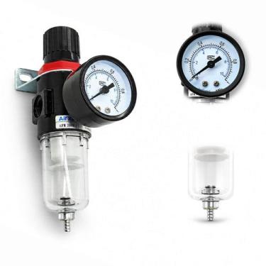 Imagem de Filtro Manômetro Regulador Pressão Ar Compressor 14 Completo - Nagano