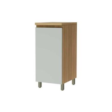 Imagem de Módulo Cozinha Linea Allure Allure c/1 Porta 40cm Jequitiba/Gris Linea