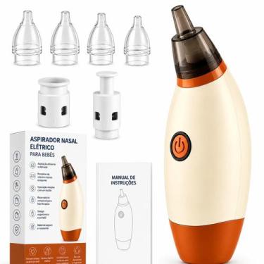 Imagem de Aspirador Nasal Elétrico para Bebês com 4 Ponteiras de Silicone, Aspir