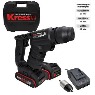 Imagem de Martelete Plus Brushless Tile Pulse 20V 1,7J com 2 Baterias Carregador