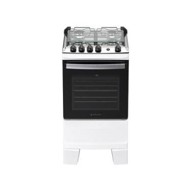 Imagem de Fogão 4 Bocas Atlas Agile Up Automático Mesa Inox Branco Bivolt, Branc