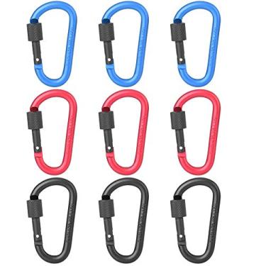 Imagem de Fivela em forma de D, engrossar mosquetão liga de alumínio engrossar para chaveiros para camping para mochilas