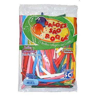 Imagem de Balão Canudo Sortido c/50 - São Roque