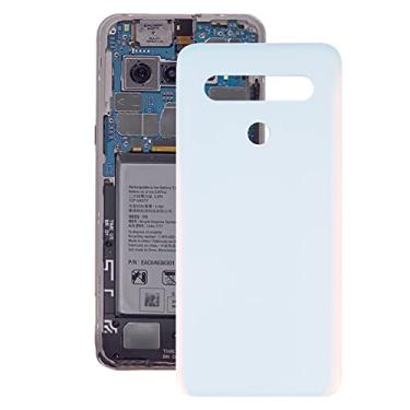 Imagem de HUANGYUNCHAO Acessórios telefônicos Back Battery Cover para LG K61 LMQ630EAW LM-Q630AW LM-Q630 Substituição do telefone celular
