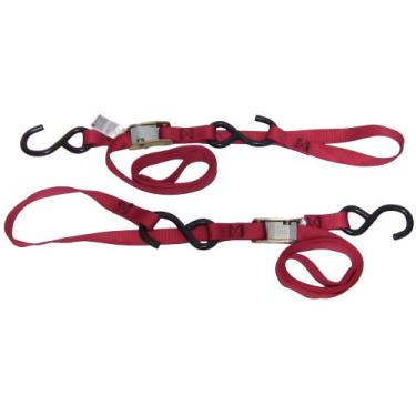 Imagem de Ancra 49380-10-02 Red Integra Soft Hook Cam Buckle Tie Down, pacote com 4