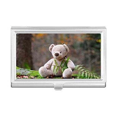 Imagem de Ursinho de pelúcia Florestal Ciência Natureza Porta-cartões Carteira de bolso