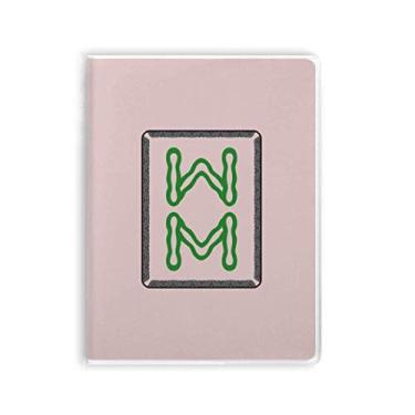 Imagem de Caderno Mahjong Bamboo Bar 8 azulejos padrão capa de chiclete diário capa macia