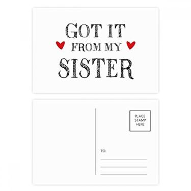 Imagem de Cartão postal For My Family Got It From My Sister Gift Cartão de felicitações de aniversário