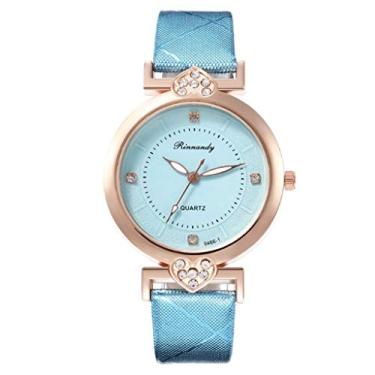 Imagem de Bigfanshu Relógios de Prata para Mulheres Relógio de Estudante Criativo Feminino Cinto Personalidade Quartzo