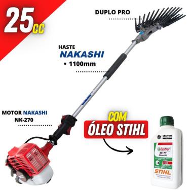 Imagem de Derriçadeira Profissional Nakashi DDL270N com Motor Nakashi NK270 á Gasolina Braço de 1...