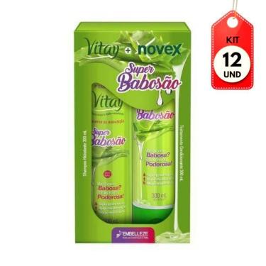 Imagem de Kit C-12 Novex Vitay Super Babosão Kit Shampoo + Condicionador 300ml