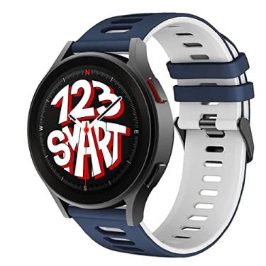 Imagem de Pulseira de Silicone Esportiva Marca 123Smart Compatível com Galaxy Watch 4 Watch 5 Watch 6 Watch 7 Pro R900 R910 R920 R905 R915 R925 40mm 43mm 44mm 45mm 47mm 46mm 42mm