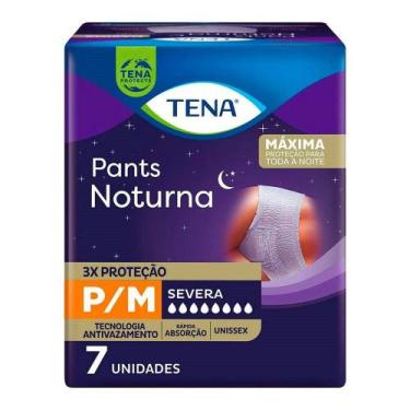 Imagem de Roupa Íntima Tena Pants Noturna Tamanho P/M - 8 Pacote Com 7 Fraldas -