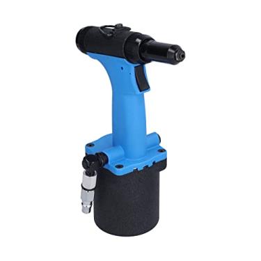 Imagem de FTVOGUE Rebitador pneumático, rebitador de ar KV‑7081, extrator de rebite pneumático com capacidade de aço de liga de 2,4 a 4,8 mm, para pregos de alumínio, rebitadores automotivos