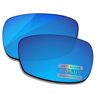 Imagem de Bowyer Lentes de reposição polarizadas para óculos de sol Oakley Crosshair 2.0 OO4044 - Espelhado azul surf