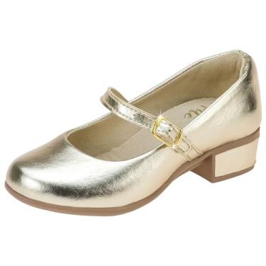 Imagem de Sapatilha Feminina Salto Baixo Sapato Menina Saltinho (Dourada, BR, Adulto, Numérico, 35)