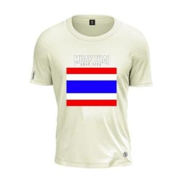 Imagem de Camiseta Muay Thai Bandeira Thailandia Shap Life Luta-Unissex