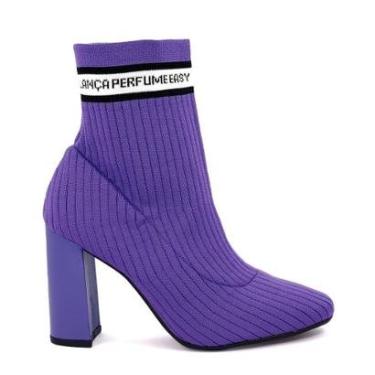 Imagem de Bota Tecido Lança Perfume Knit Cano Médio-Feminino