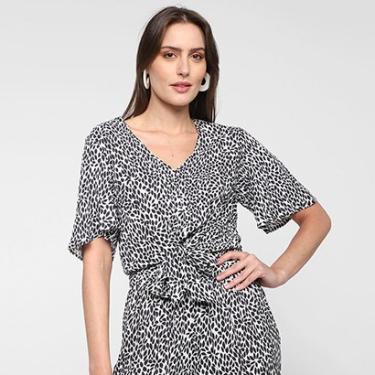 Imagem de Blusa Morena Rosa Floral com Amarração Feminina-Feminino