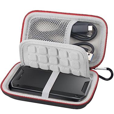 Imagem de Lacdo Unidade de disco rígido Estojo para SSD SanDisk Professional PRO-G40 1TB 2TB 4TB USB-C SSD externo EVA À prova de choque Repelente de água Armazenamento Bolsa de viagem, Preta + Cinza